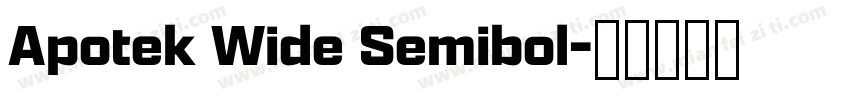 Apotek Wide Semibol字体转换